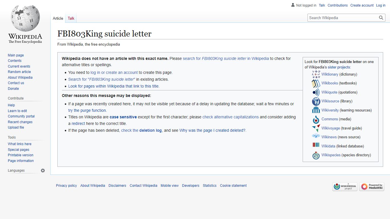 FBI–King suicide letter - Wikipedia